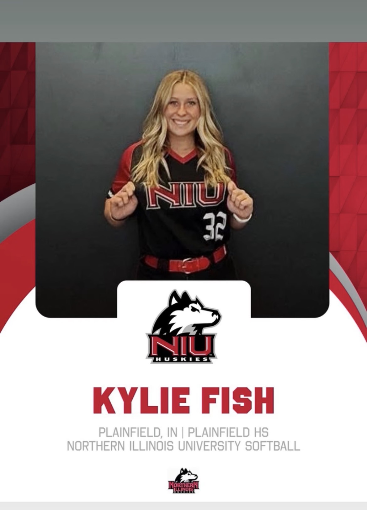 Kylie Fish college commitment announcement — Northern Illinois University