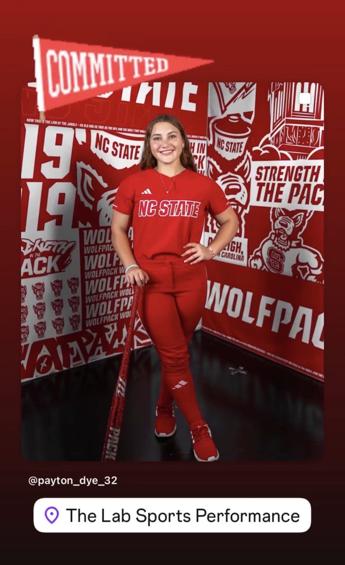 Payton Dye college commitment announcement — NC State